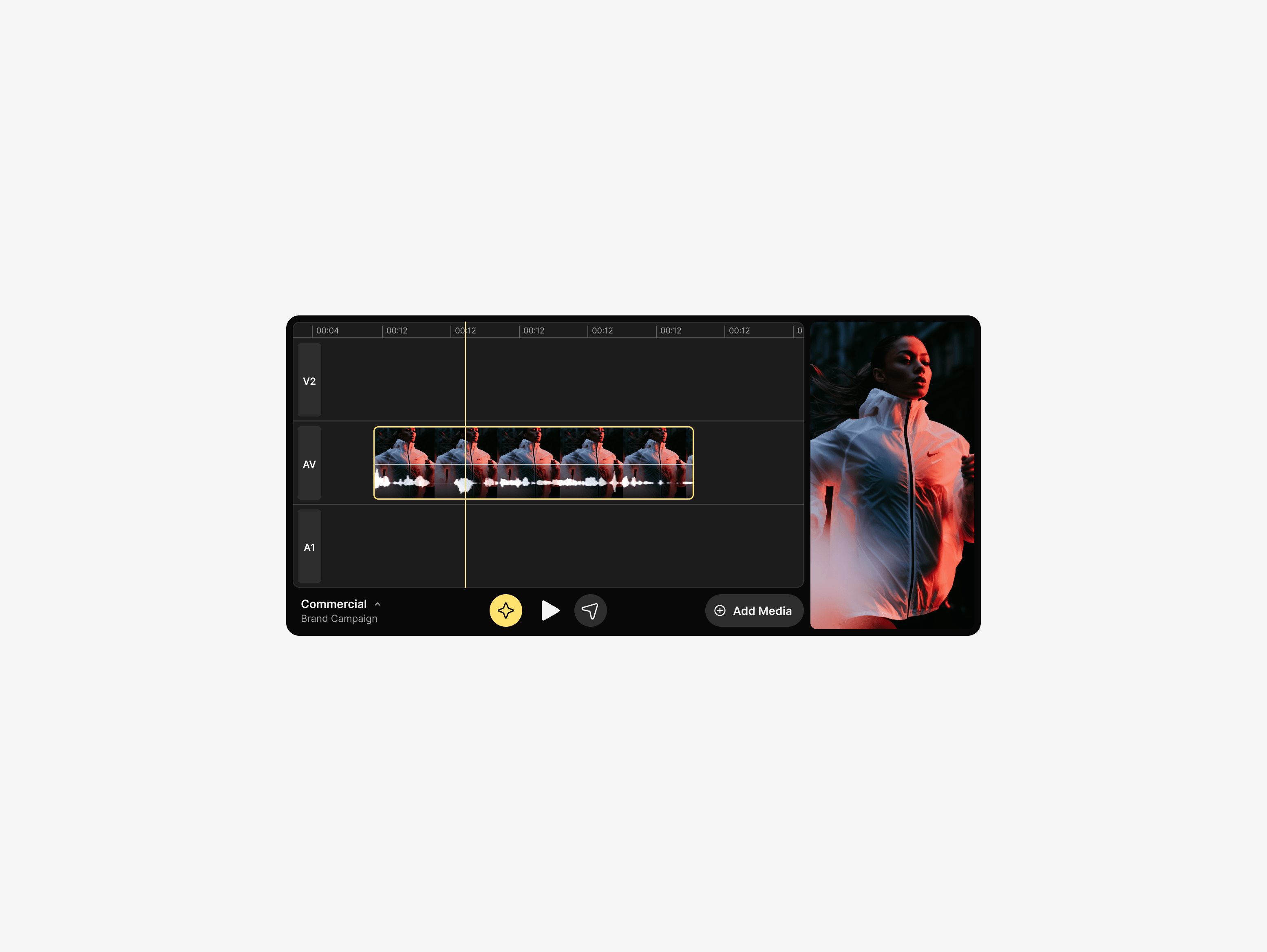Landscape mode enables timeline level modifications